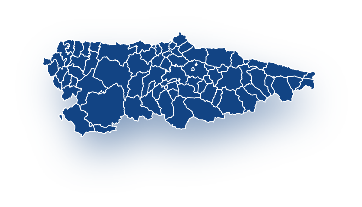Mapa Asturias Concejos